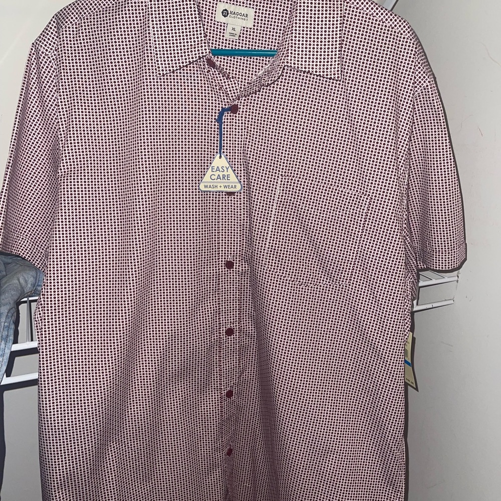 Haggard Men's Red Dress Shirt